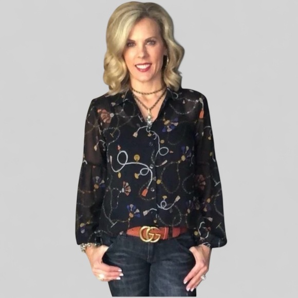 Cabi 3861 Victoria Blouse Fall 2019 Small EUC - Picture 9 of 12